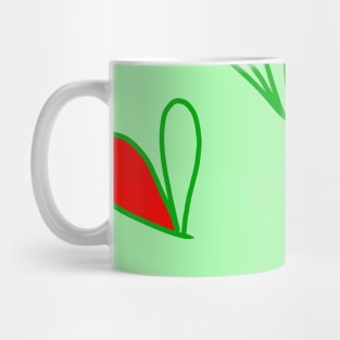 green colorful shapes abstract pattern design Mug